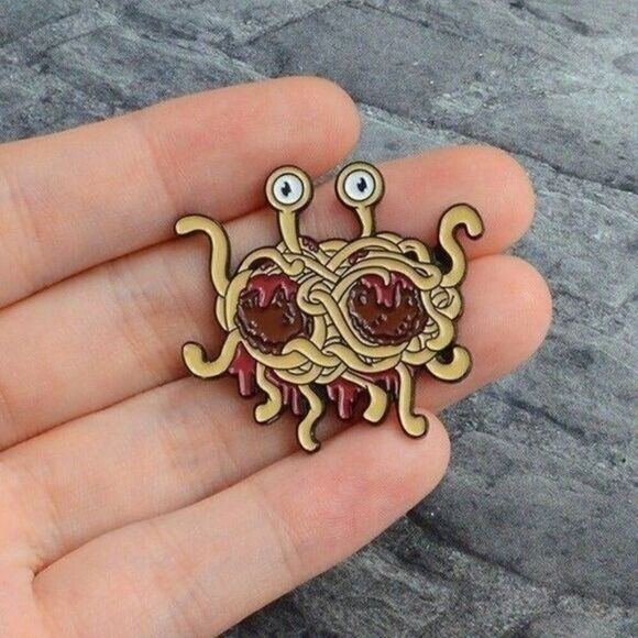3/$20 Flying Spaghetti Monster Enamel Pin - Picture 1 of 1